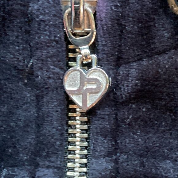 JOSHUA PERETS CROPPED VELOUR HOODIE SWEATER SIZE SMALL/Y2K - Picture 4 of 8